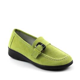 ​Pantofi comozi de dama , din piele naturala JY3151-MUSTAR/X, Culoare (12): Verde, Marime (12): 37* - - Roveli