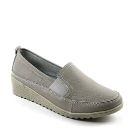 ​Pantofi comozi de dama , din piele naturala CXWL-2121-GREY/X, Culoare (12): Gri, Marime (12): 37 - - Roveli