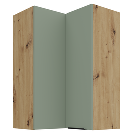 Dulapior de colt superior, aquamarine/stejar artisan, ARSANY 60x60 GN-90 2F - - Roveli