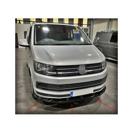 Spoiler prelungire bara fata Volkswagen Transporter T6.1 2018-> ABS negru Piano Cod: LSP3009 - - Roveli