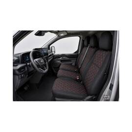 Huse scaun auto compatibile  Ford Custom 2025-> spatar bancheta fractionat Premium Imitatie Piele Romb - - Roveli