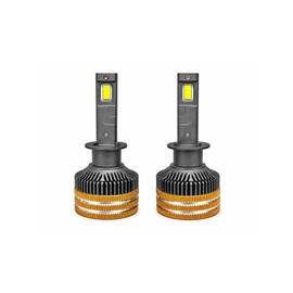 Becuri LED H1 CANBUS cu control prin aplicatie Bluetooth 90W 15000 lumeni 3000K-8000K 12-24V Cod: LX-V88APP-H1 - - Roveli
