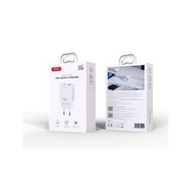 Incarcator retea 30W 3A Type-C PD USB-A QC alb XO Cod: XO-L130 - - Roveli