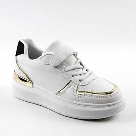 Pantofi sport pentru copii, cu talpa groasa H19-WHITE, Culoare (12): Alb, Marime (12): 33 - - Roveli