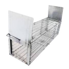 Capcana animale cu doua intrari, 100x30x30 cm (momeala vie) - - Roveli