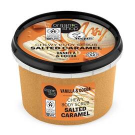 Scrub de corp Organic Shop cu vanilie, caramel sarat si cacao 250 ml - - Roveli