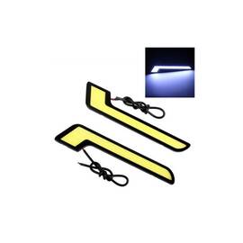 Lumini de zi DRL LED COB 12V 2x6W 16 cm lumina alba Cod: L08 - - Roveli