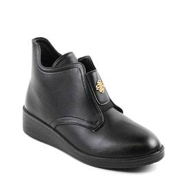 Ghete imblanite de dama , cu element decorativ , auriu Q27-BLACK, Culoare (12): Negru, Marime (12): 40 - - Roveli