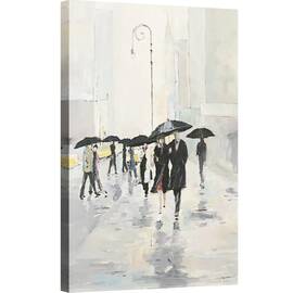 Tablou canvas - Oras in ploaie, 80 x 120 cm, Marime: 80 x 120 cm - - Roveli
