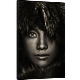 Tablou canvas - Arya Dhani Prajitno, Fata, Model, Femeie, Blana, Intunecos, 60 x 90 cm - - Roveli