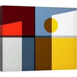 Tablou canvas - Cadrane, Linii, Culori, Forme, Cadrane, Geometrie, Grafic, 40 x 50 cm - - Roveli