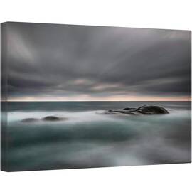 Tablou canvas - Liniste, Peisaj, Stanca, Roci, Cer, Orizont, Nori, 80 x 120 cm - - Roveli