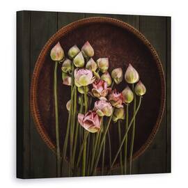 Tablou canvas - Lotus, Floare, Roz, Thailanda, Natura Moarta, Castron, 60 x 60 cm - - Roveli