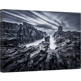 Tablou canvas - Lumea de Fier, Kiama, Bombo, Peisaj Marin, Reflectie, Stanca, Australia, 40 x 60 cm - - Roveli