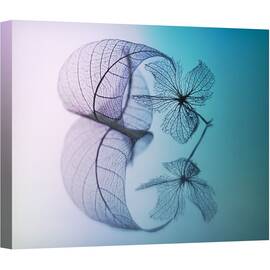 Tablou canvas - Povestea Frunzelor si A Florilor, Violet, Frunza, Floare, 60 x 80 cm - - Roveli