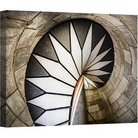 Tablou canvas - Privind Catre Sus, Wendeltreppe, Stuttgart, Scara, Circular, Castel, Altes, 75 x 100 cm - - Roveli