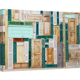 Tablou canvas - Usi, Arhitectura, Usa, Abstract, Lemn, 40 x 60 cm - - Roveli