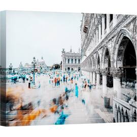 Tablou canvas - Venetia, Venetia, Palat, Palate, Stalp, Piloni, Coloane, 50 x 70 cm - - Roveli