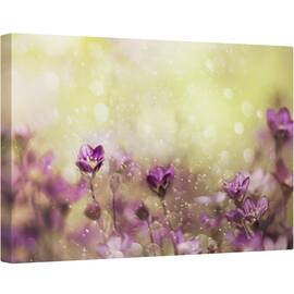 Tablou canvas - Vis Violet, Mov, Floare, Lunca, Gradina, Macro, 60 x 90 cm - - Roveli