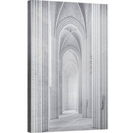 Tablou canvas - Copenhaga, Biserica, Catedrala, Piloni, Tavan, Interior, 80 x 120 cm - - Roveli