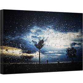 Tablou canvas - Ploaie, Cadere, Picatura de Apa, 60 x 90 cm - - Roveli