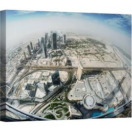 Tablou canvas - Topul Lumii, Peisaj Urban, Orizont, Zgarie-Nori, Dubai, Eau, 75 x 100 cm - - Roveli