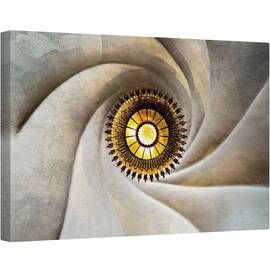 Tablou canvas - Torsional, Arhitectura, Tavan, Barcelona, Spania, Lampa, Model, 80 x 120 cm - - Roveli