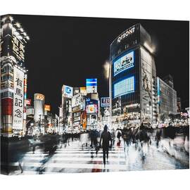Tablou canvas - Trecere in Shibuya, Tokyo, Strada, Japonia, Oameni, Shibuya, Trecere Shibuya, 60 x 80 cm - - Roveli
