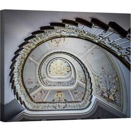 Tablou canvas - Art Nouveau in Riga, Muzeu, Scara, Letonia, Trepte, Decorare, 40 x 50 cm - - Roveli