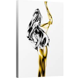 Tablou canvas - Fum, Abstract, Formeaza, Femeie, 80 x 120 cm - - Roveli