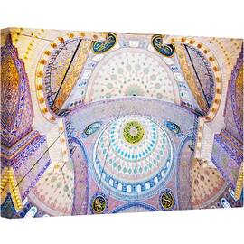 Tablou canvas - Moscheea Albastra, Istanbul, Moschee, Urbana, Vechi, Istoric, 40 x 60 cm - - Roveli