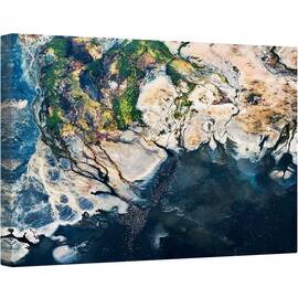 Tablou canvas - Splendida Africa, Kenya, Africa, Flamingo, Elicopter, Aerial, Lac, 60 x 90 cm - - Roveli