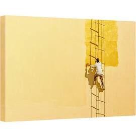 Tablou canvas - Strada, Scara, Pictor, Pictura, Serviciu, Lucrator, 40 x 60 cm - - Roveli
