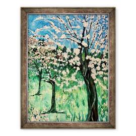 Tablou inramat - Deborah Eve Alastra - Copac cu flori albe, 60 x 80 cm - - Roveli