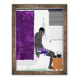 Tablou inramat - Osinachi - Pentru a mentine dusul in functiune, 60 x 80 cm - - Roveli