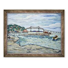 Tablou inramat - Deborah Eve Alastra - Astoria Heron, 60 x 80 cm - - Roveli