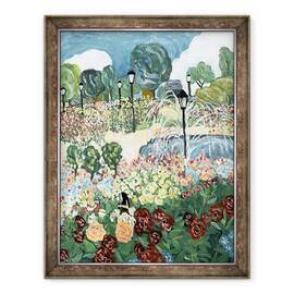 Tablou inramat - Deborah Eve Alastra - Gradina Trandafir, 60 x 80 cm - - Roveli