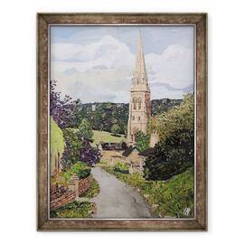 Tablou inramat - Kirstie Adamson - Satul Edensor, 60 x 80 cm - - Roveli