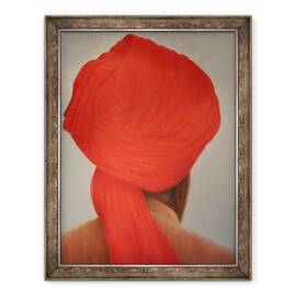 Tablou inramat - Lincoln Seligman - Turban mare si rosu I, 60 x 80 cm - - Roveli