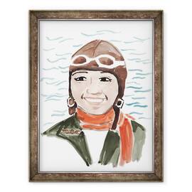 Tablou inramat - Megan Moore - Bessie Coleman, 60 x 80 cm - - Roveli