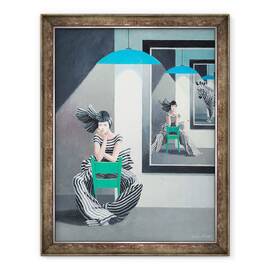 Tablou inramat - Ophelia Redpath - Little Red Dot, 60 x 80 cm - - Roveli