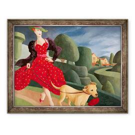 Tablou inramat - Ophelia Redpath - Un caine are bani?, 60 x 80 cm - - Roveli