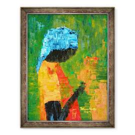 Tablou inramat - Patricia Brintle - Flori in mana, 60 x 80 cm - - Roveli