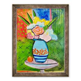 Tablou inramat - Sarah Thompson-Engels - Vaza de flori, 60 x 80 cm - - Roveli
