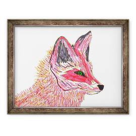 Tablou inramat - Daisy de Villeneuve - Fox, 60 x 80 cm - - Roveli