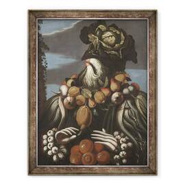 Tablou inramat - Giuseppe Arcimboldo - Iarna I, 60 x 80 cm - - Roveli