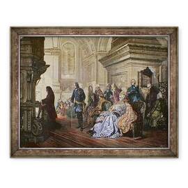 Tablou inramat - Hermann Kaulbach - Regele Prusiei Frederic al II-lea cel Mare, 60 x 80 cm - - Roveli