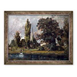 Tablou inramat - John Constable - Catedrala Salisbury si Leadenhall de la raul Avon, 60 x 80 cm - - Roveli