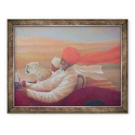 Tablou inramat - Lincoln Seligman - Maharaja si Cutie, 60 x 80 cm - - Roveli