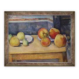 Tablou inramat - Paul Cezanne - Natura moarta cu mere si pere, 60 x 80 cm - - Roveli